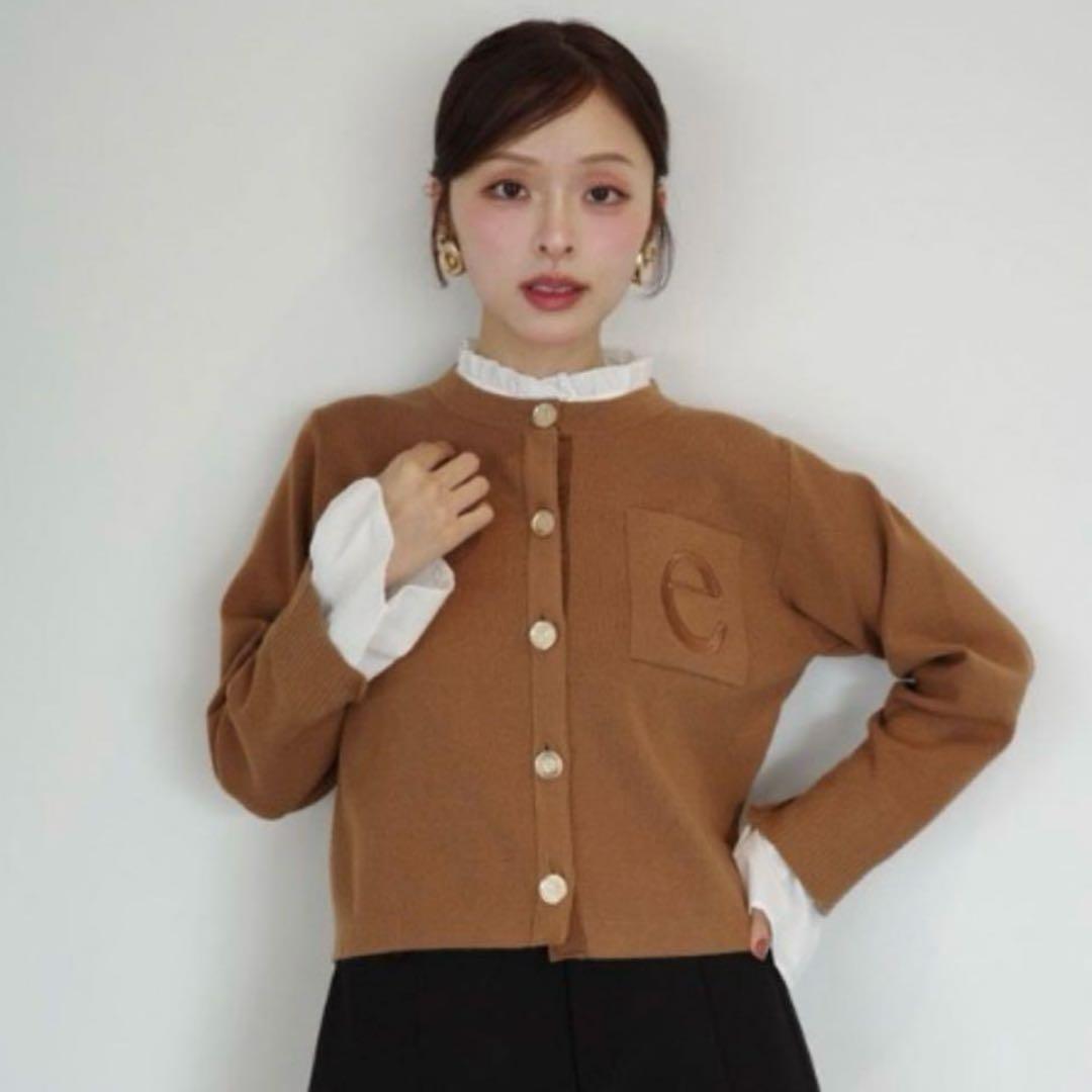 エイミーイストワール フリルシャツ ニットジャケット カーディガン eimy