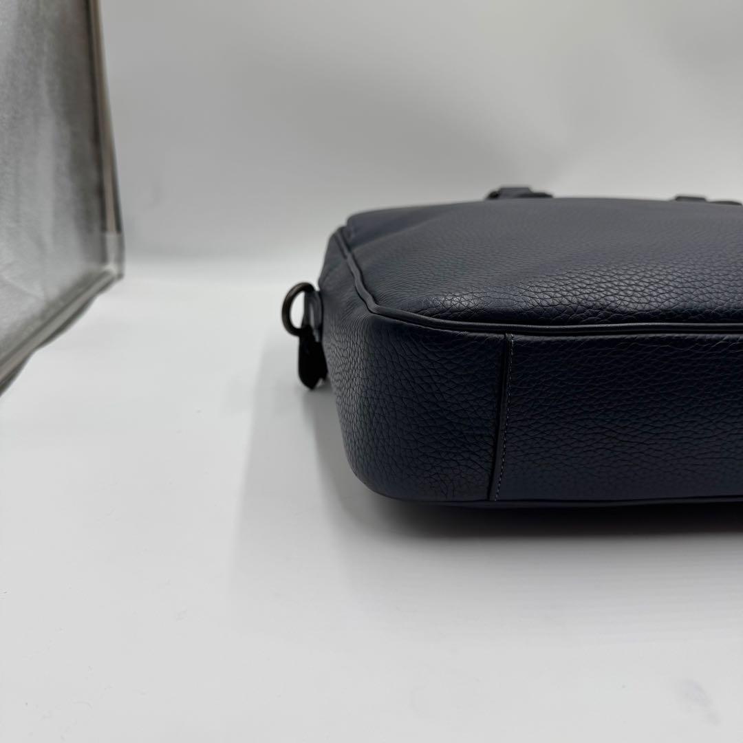 極美品✨ コーチ ゴッサム ブリーフケース 2way ビジネス A4レザー 紺色