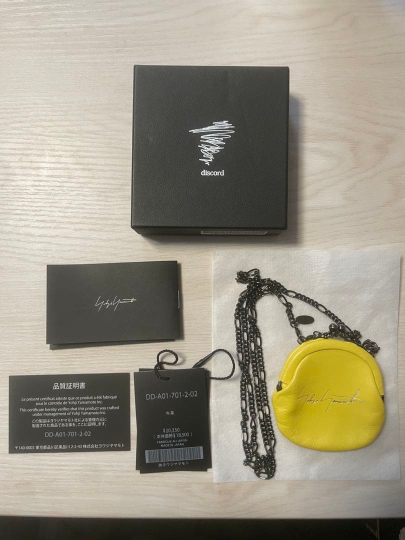 Discord Yohji Yamamoto がま口・ケースネックレス