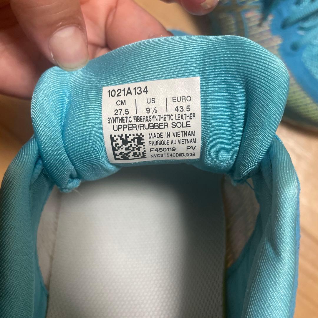 asics ランニングシューズ 青/緑