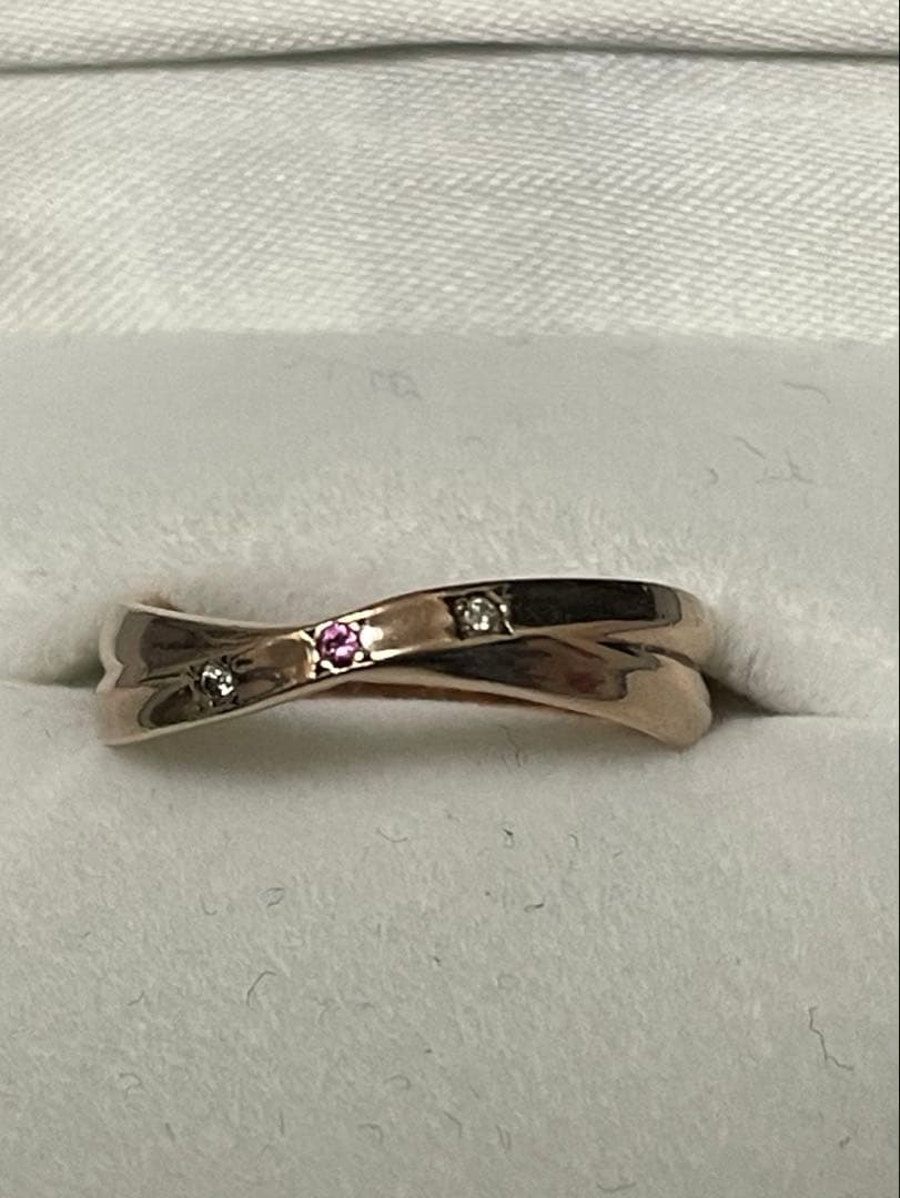 K10PGクロスデザインリング