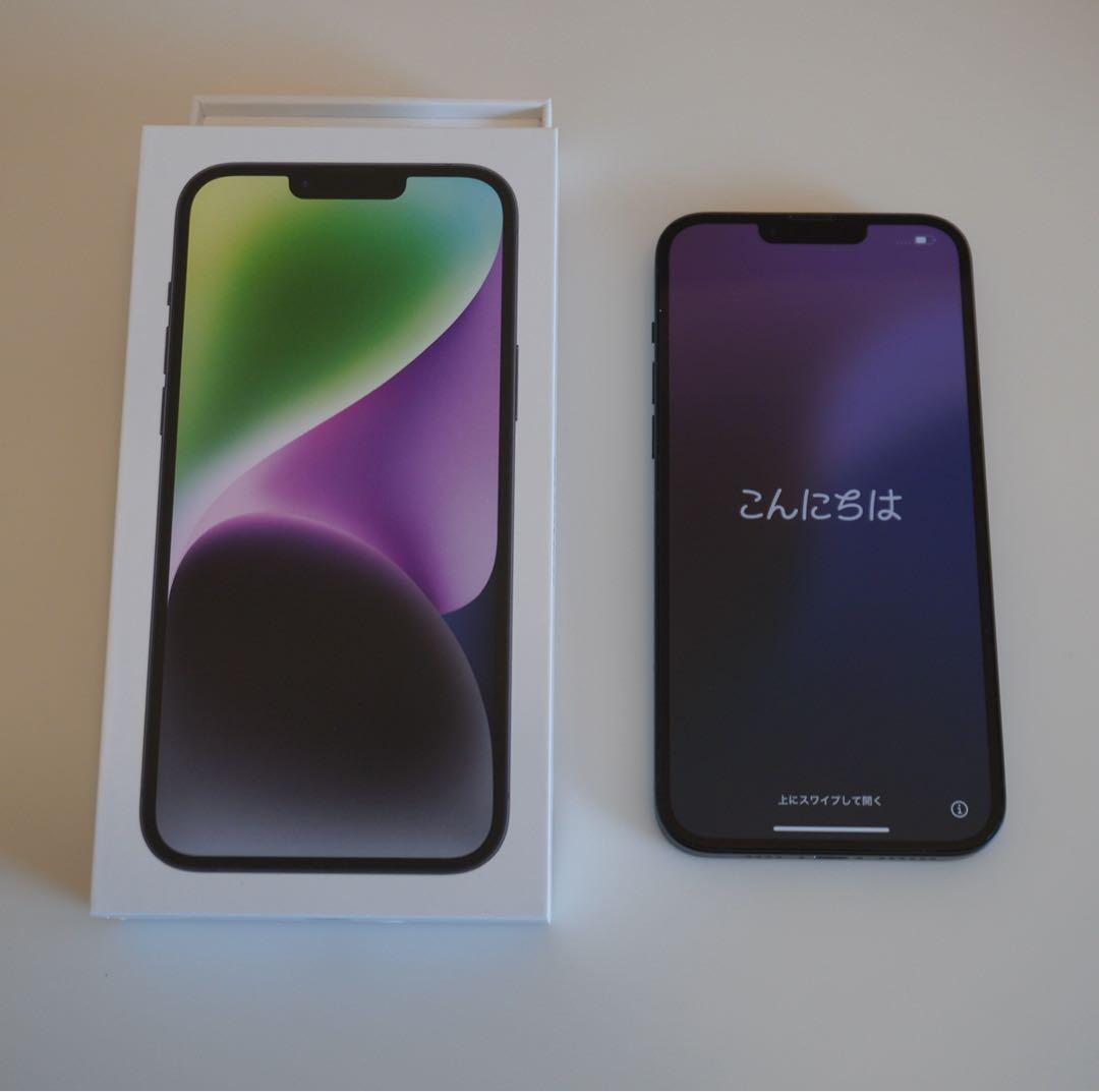【美品】iPhone14Plus 128GB ミッドナイト 箱付き 初期化済