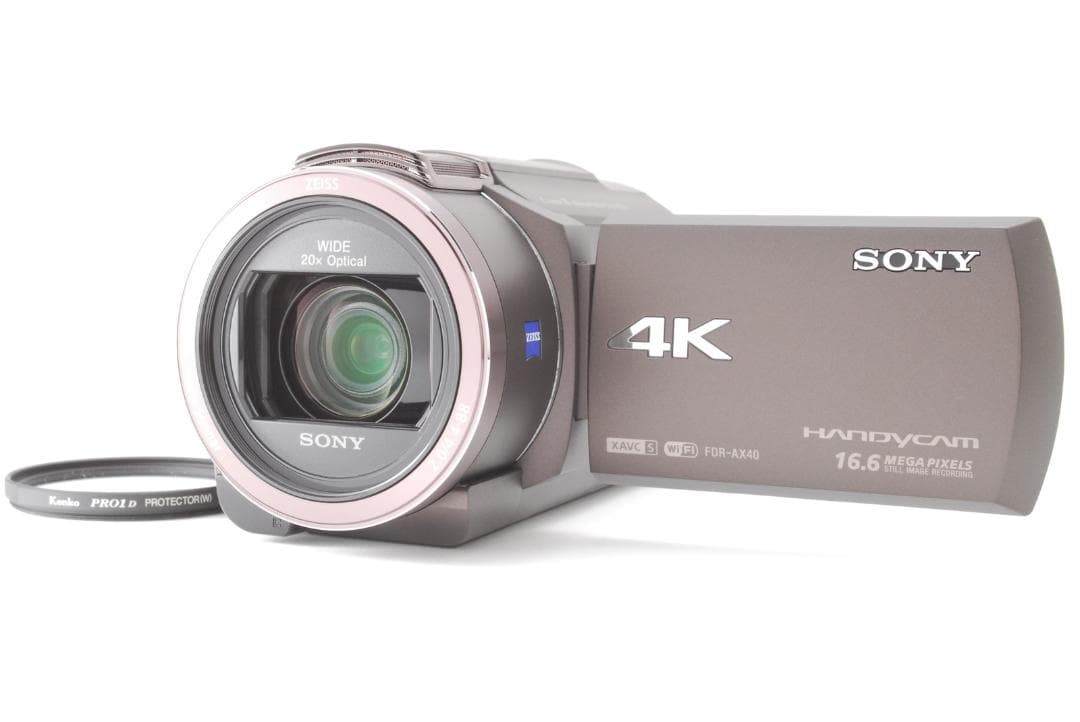 【ほぼ未使用 箱付き】 ソニー SONY FDR AX40 ブラウン