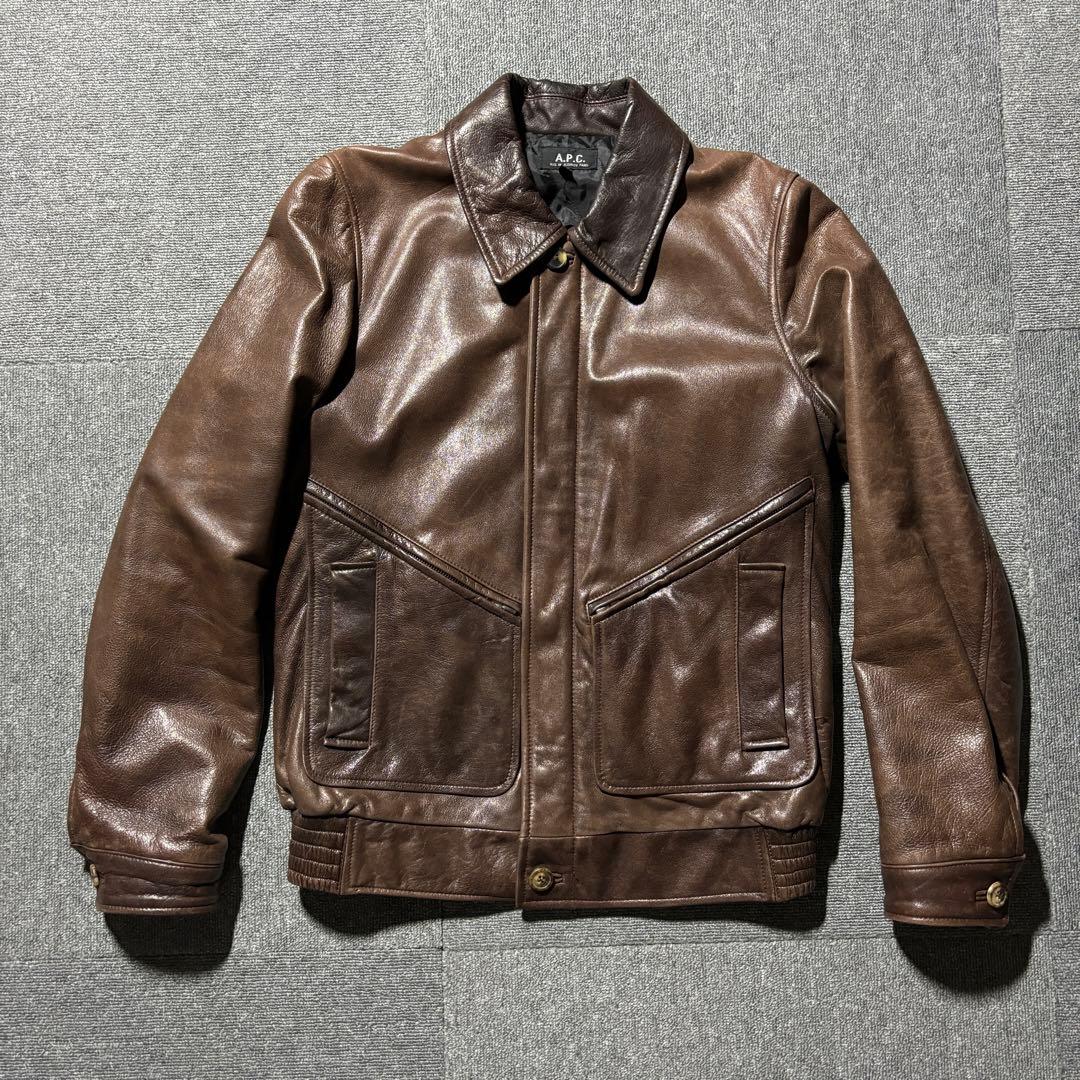 90s apc leather jacket イーストバイウエスト期