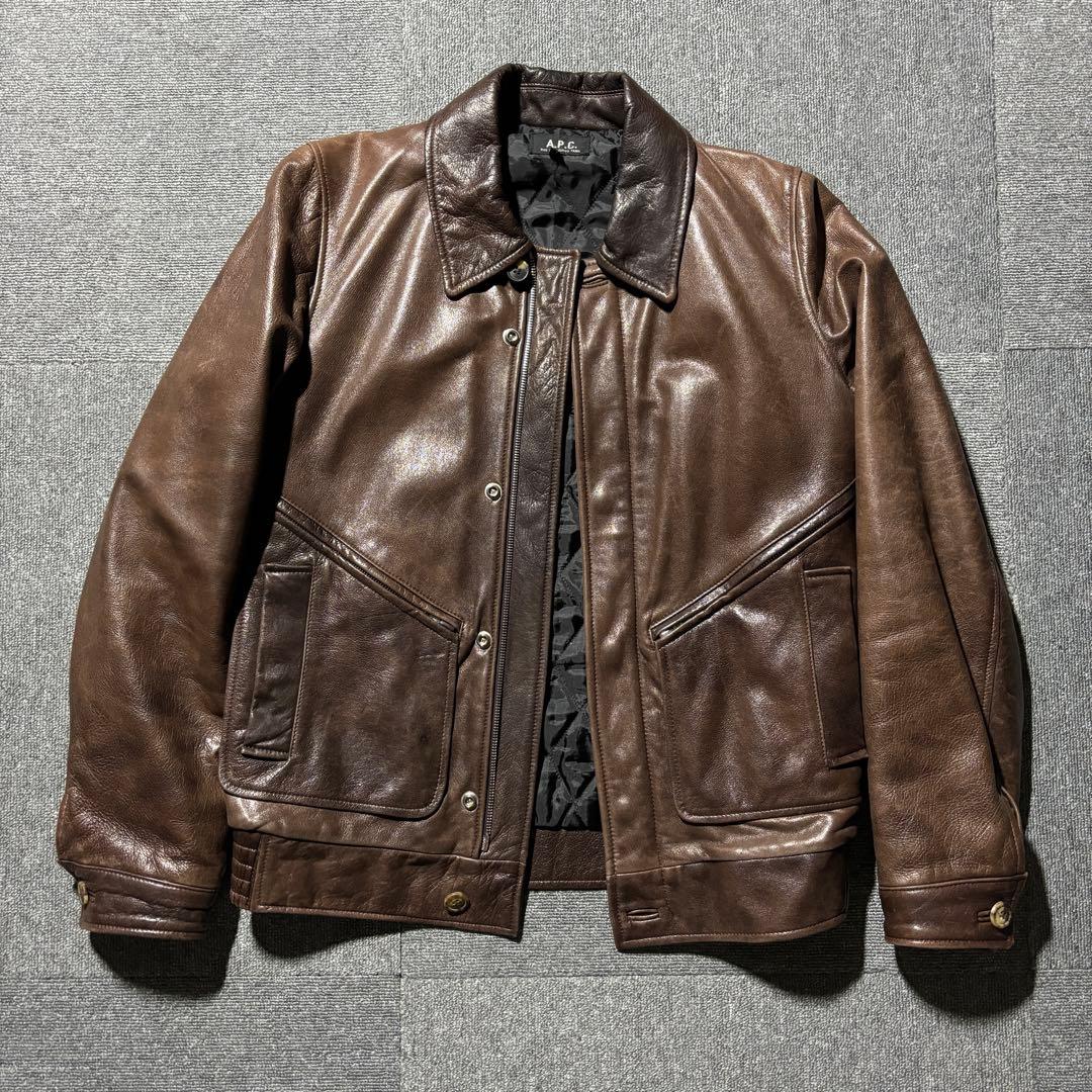 90s apc leather jacket イーストバイウエスト期