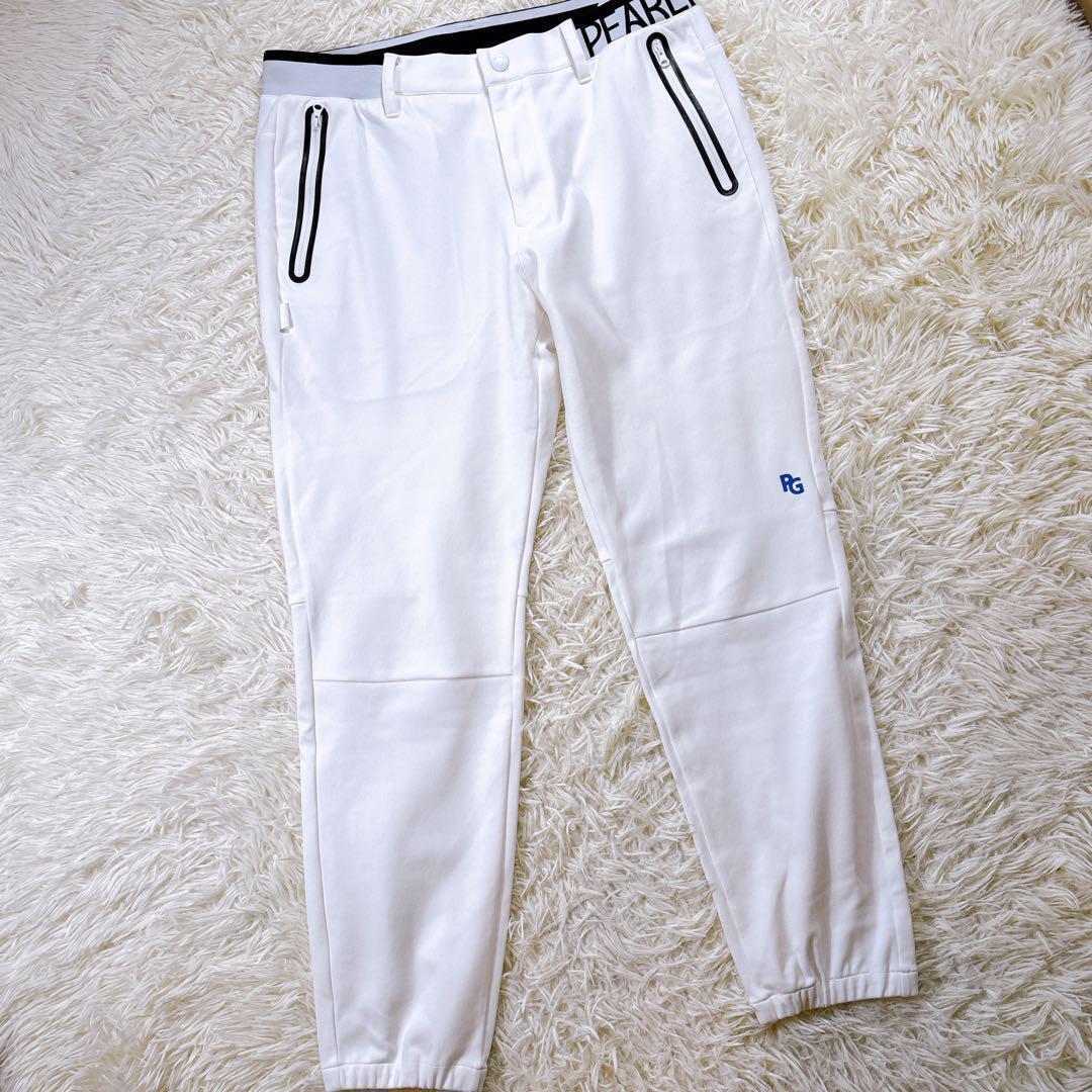 極美品☆サイズ6☆2024年　パーリーゲイツ ジョガーパンツ　ウエストゴムロゴ