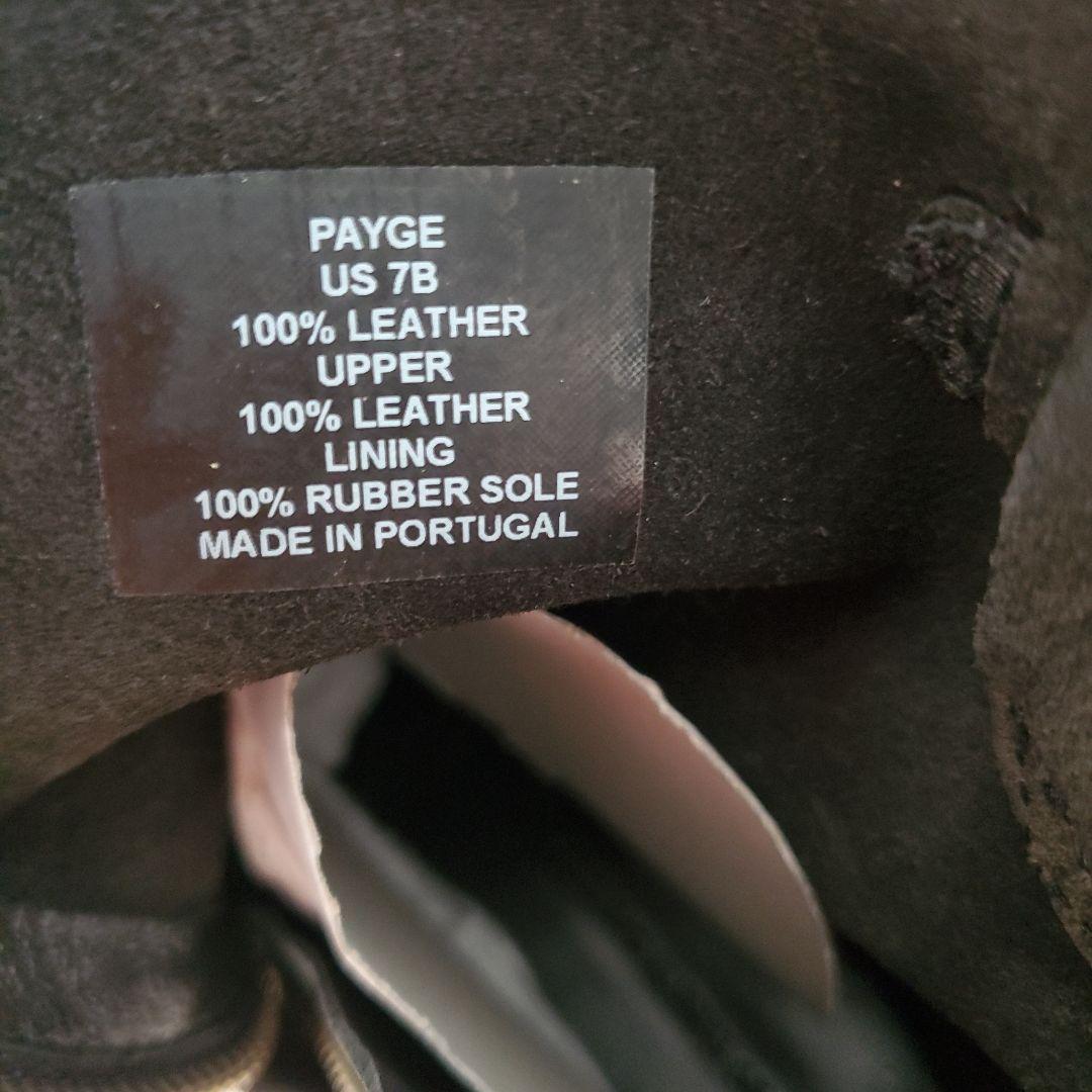 POLO RALPH LAUREN 黒 レザーバックルブーツ 7B