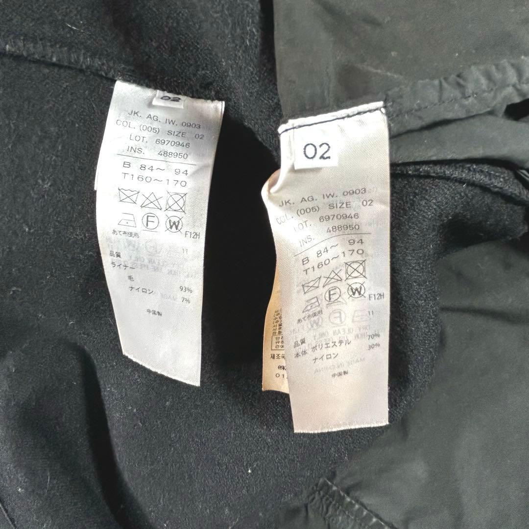 ATON VENTILE NYLON SHORT MODS COAT 02 黒