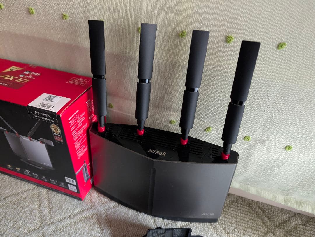 Buffalo wi-fiルーター WXR-6000AX12S