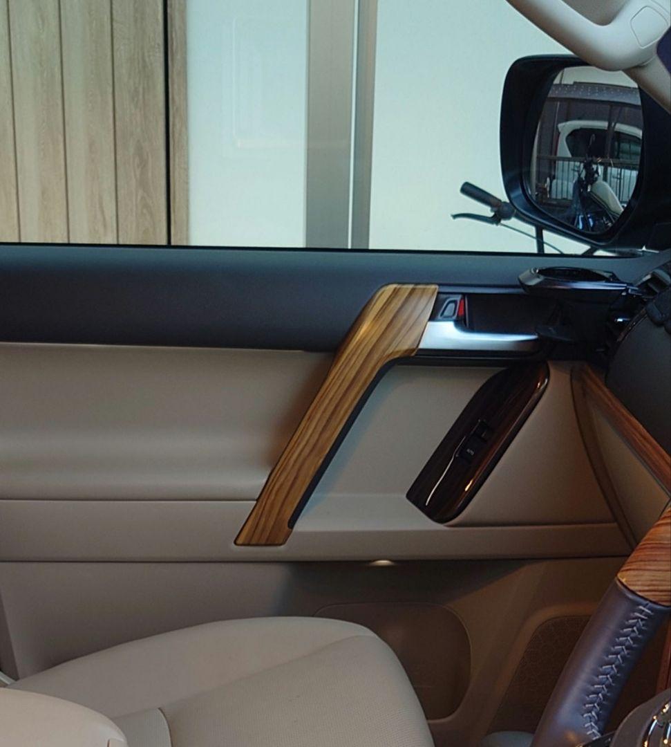 ランクルプラド　150後期　木目ドアハンドル