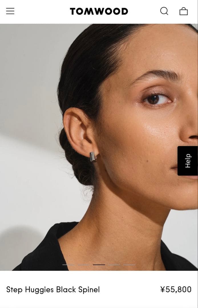アクセサリー Step Huggies Black Spinel TOM WOOD