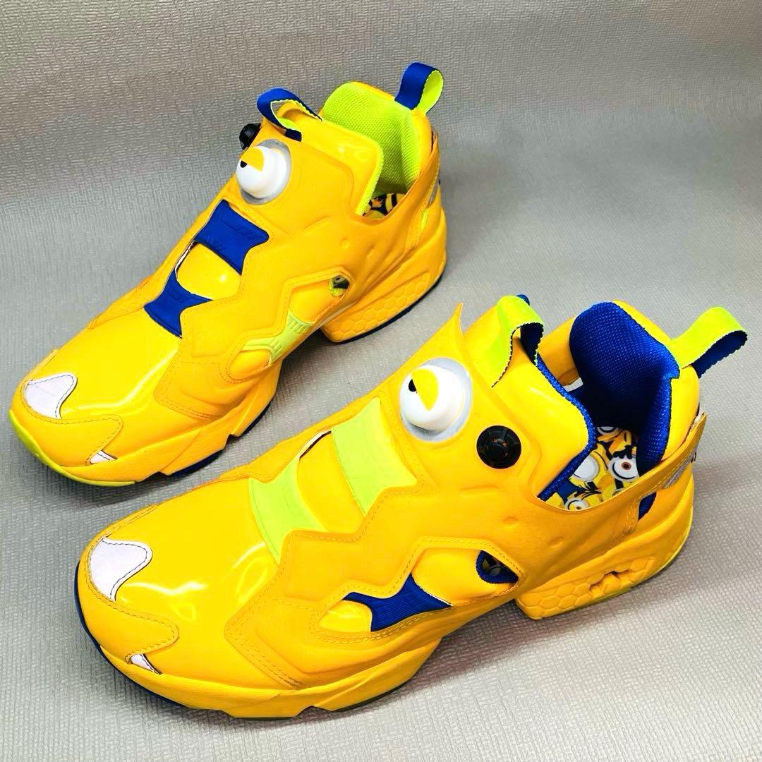 【希少美品】Reebok27.5㌢ポンプフューリーミニオンズ　FY3404 黄色