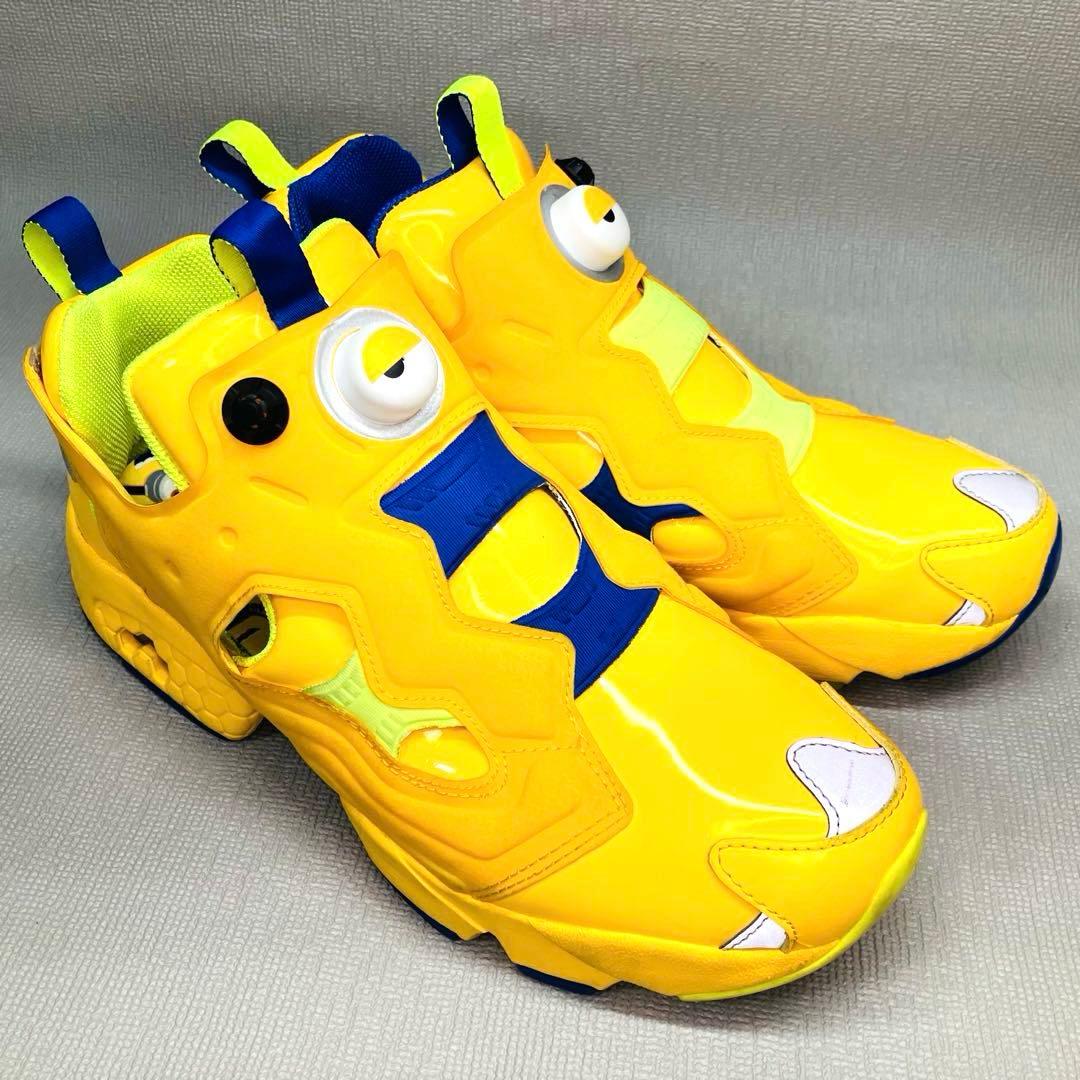 【希少美品】Reebok27.5㌢ポンプフューリーミニオンズ　FY3404 黄色