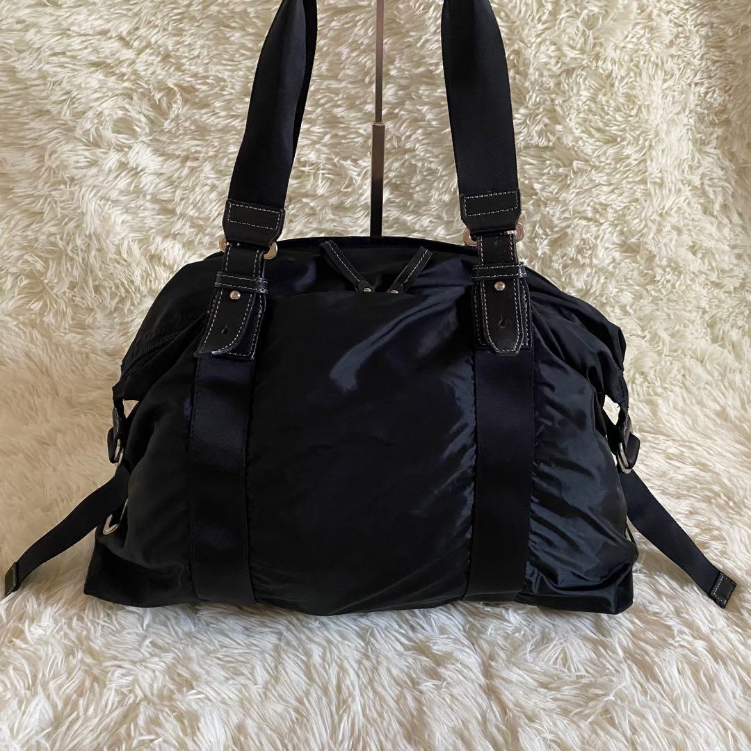 【大人気】\早い者勝ち/ agnes b ボストン バッグ ブラック