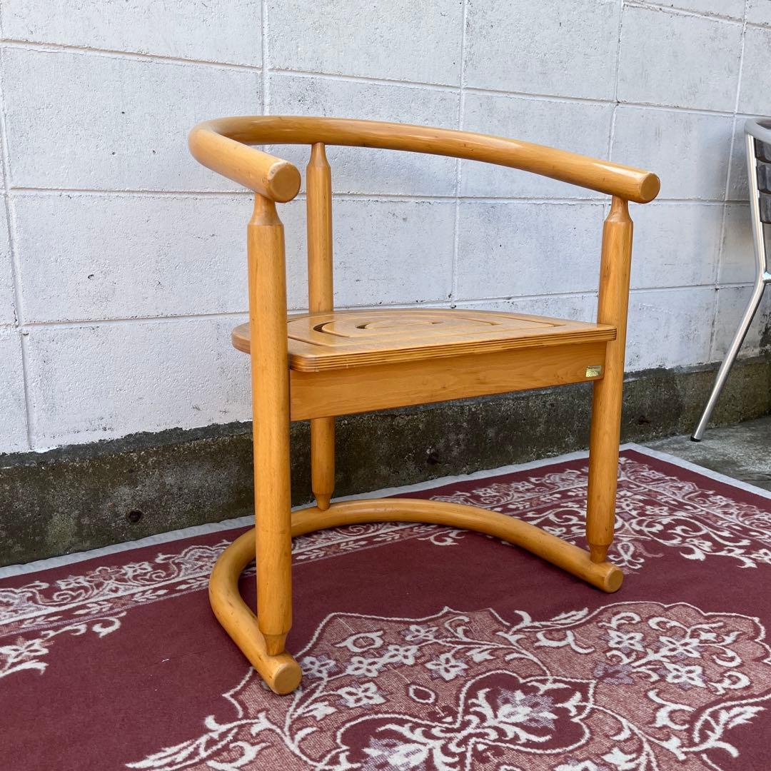 古家具ビンテージ品◾️National 木製家具 アームチェア 木製チェア