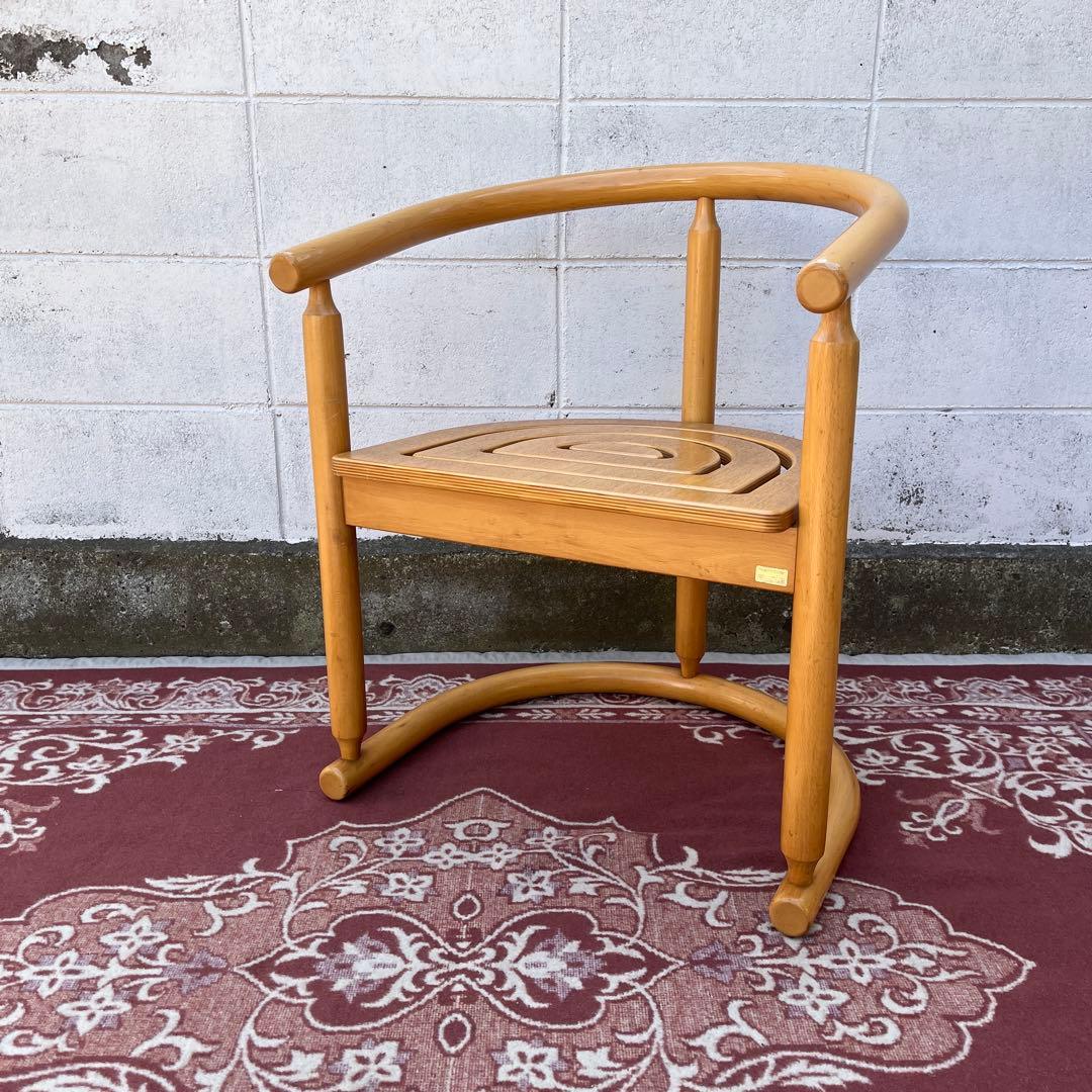 古家具ビンテージ品◾️National 木製家具 アームチェア 木製チェア