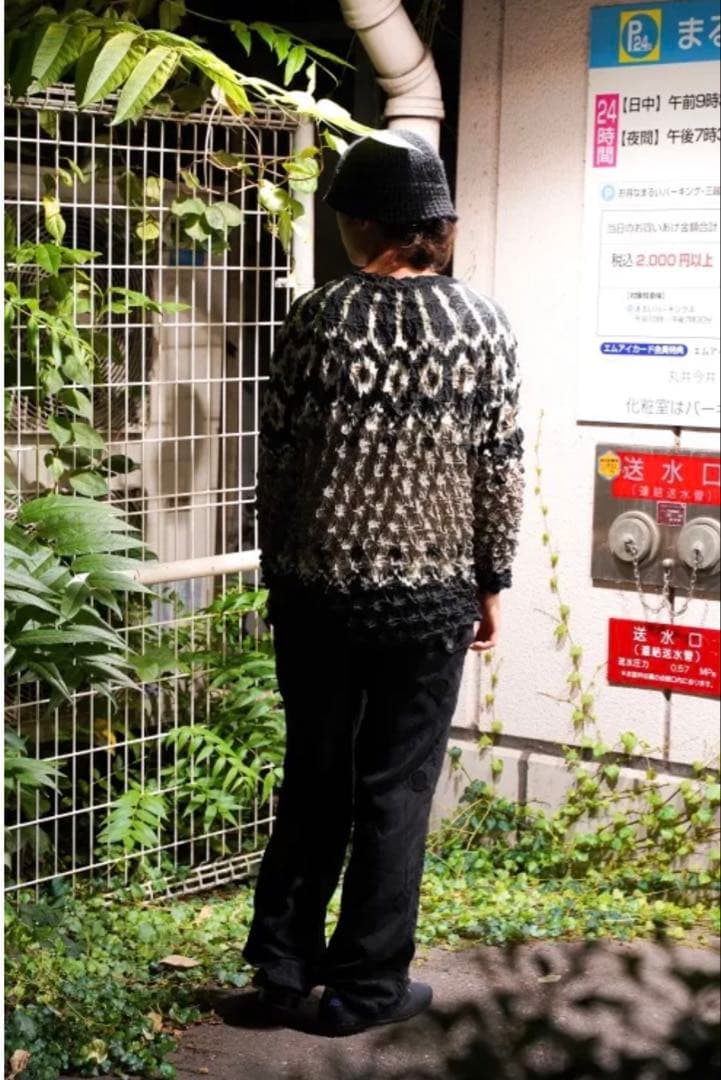 n*o様 MASU POPCORN NORDIC SWEATER size48