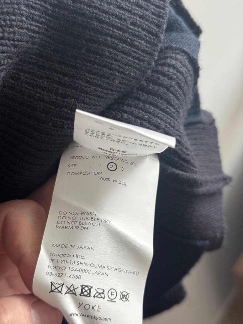 トップス YOKE Broken Crewneck Sweater