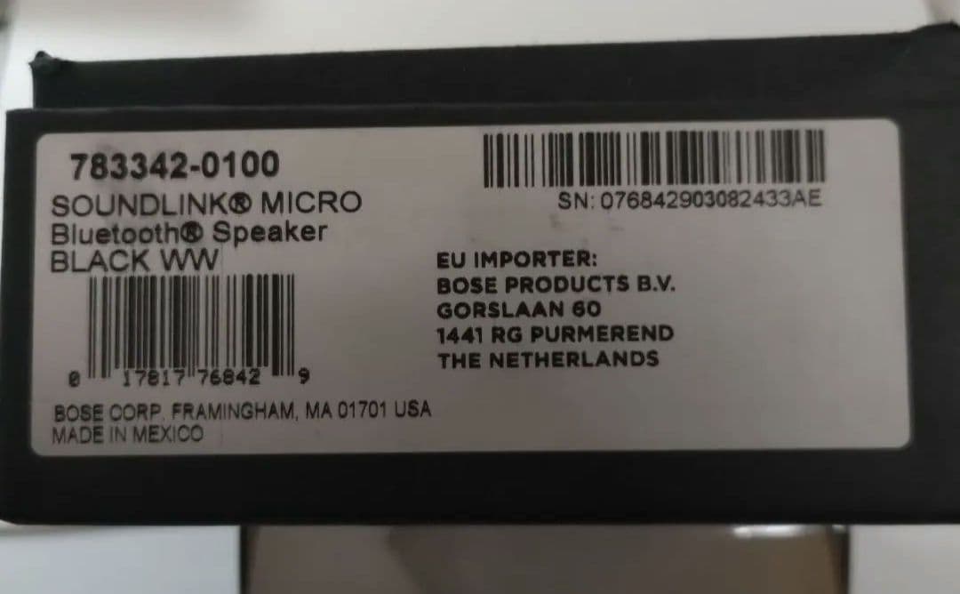 箱あり☆Bose☆Bose SoundLink Micro☆美品☆スピーカー