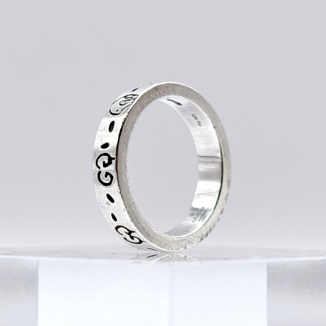 GUCCI グッチ ゴースト レディース 9号 シルバー925 スカル