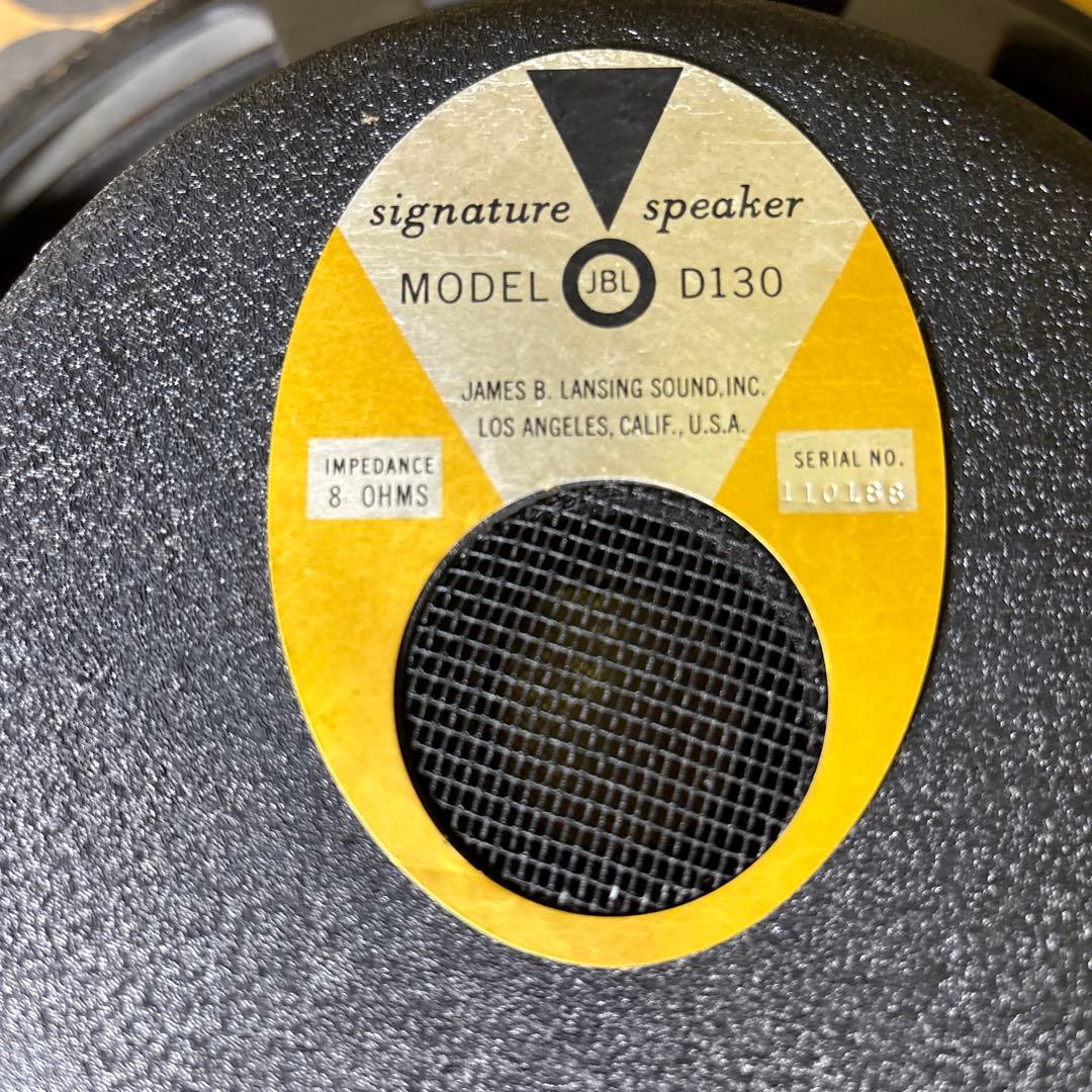 【希少】 JBL D130 フルレンジSP 単品 専用箱付き　ジャンク品