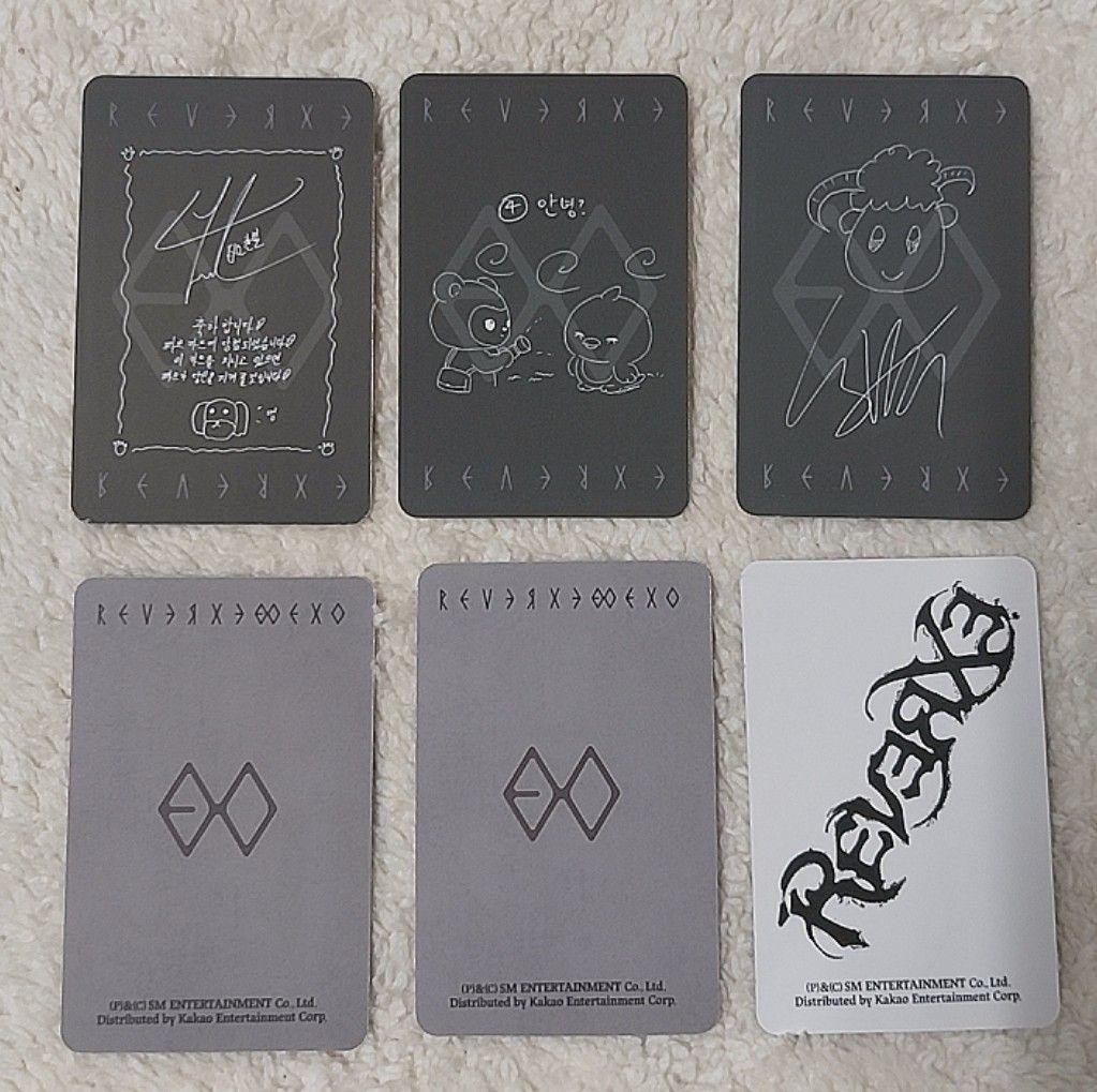 EXO【REVERXE】ユニットトレカ EX-VISION トレカ、ポスカ付き