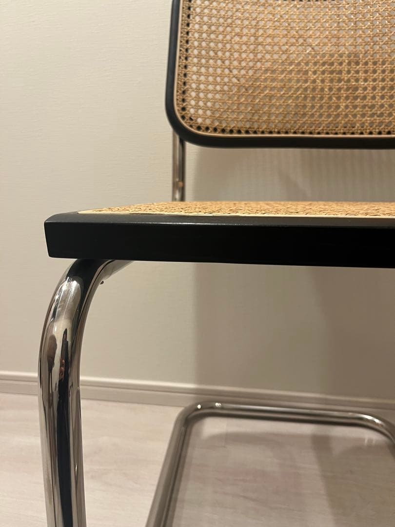 【美品 】KuHoNチェスカアームレスチェア ブラック マルセル・ブロイヤー1脚