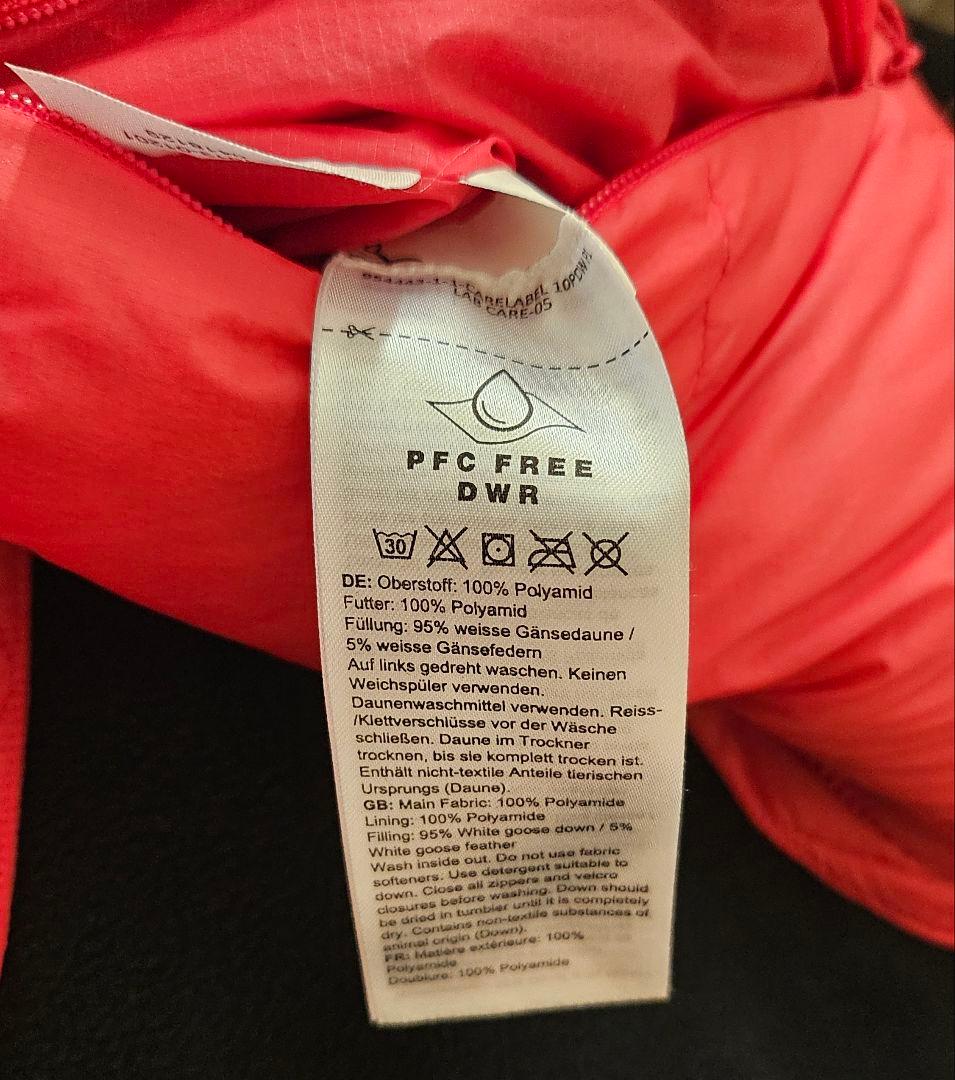 マムート　MAMMUT　ダウンジャケット　レディース　赤　S M　フード付
