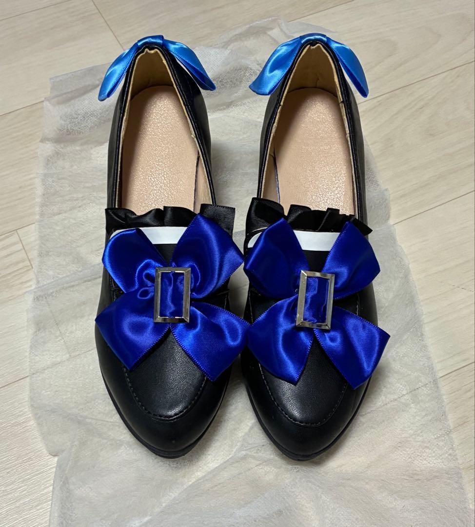 五次元 原神 フリーナ 白 コスプレ 衣装 ウィッグ 靴