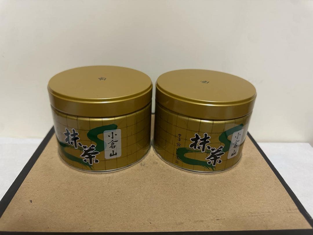 宇治抹茶　山政小山園　小倉山 150g 2缶セット
