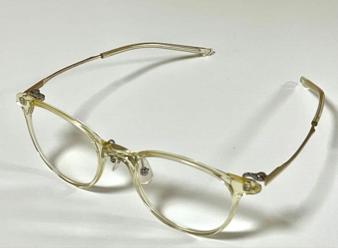 フォーナインズ 999.9 メガネ NPM-67ゴールド チタン　ケース付