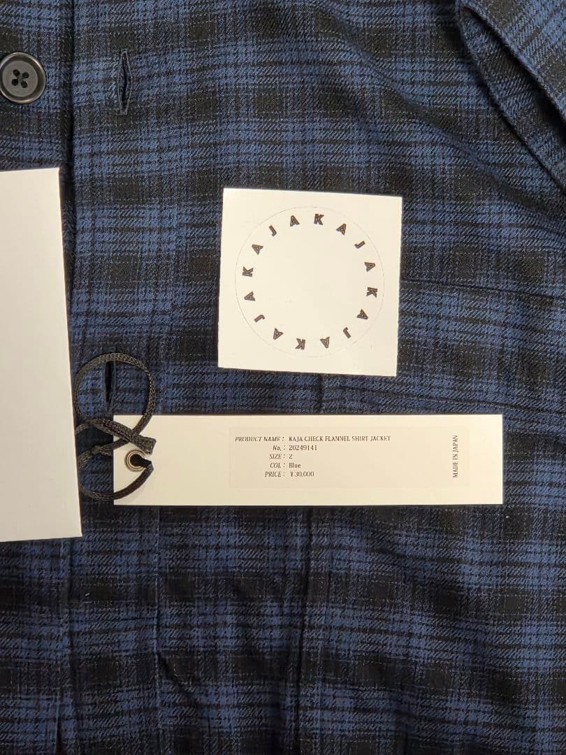 【KAJA】チェック フランネル シャツ ジャケット 2 Ovy