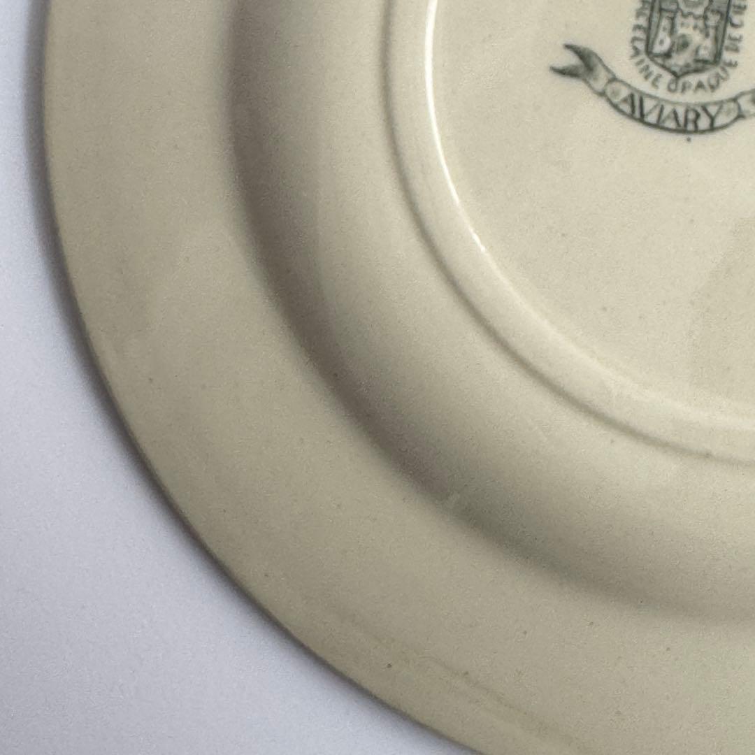 美品　フランスアンティーク　Gien AVIARY ディナープレート