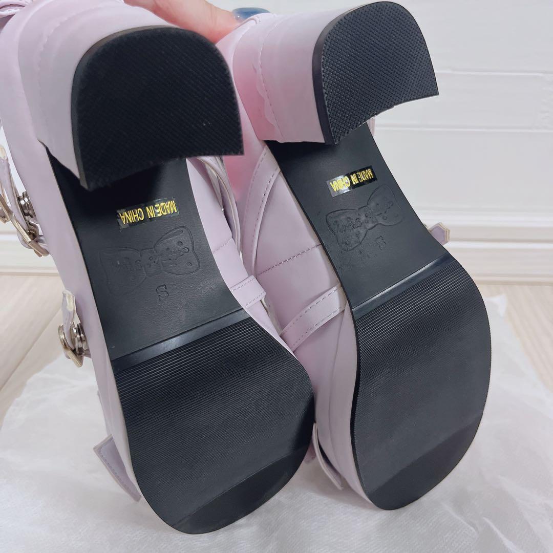 Angelic Pretty 宝石リボンシューズ　ラベンダー　Sサイズ