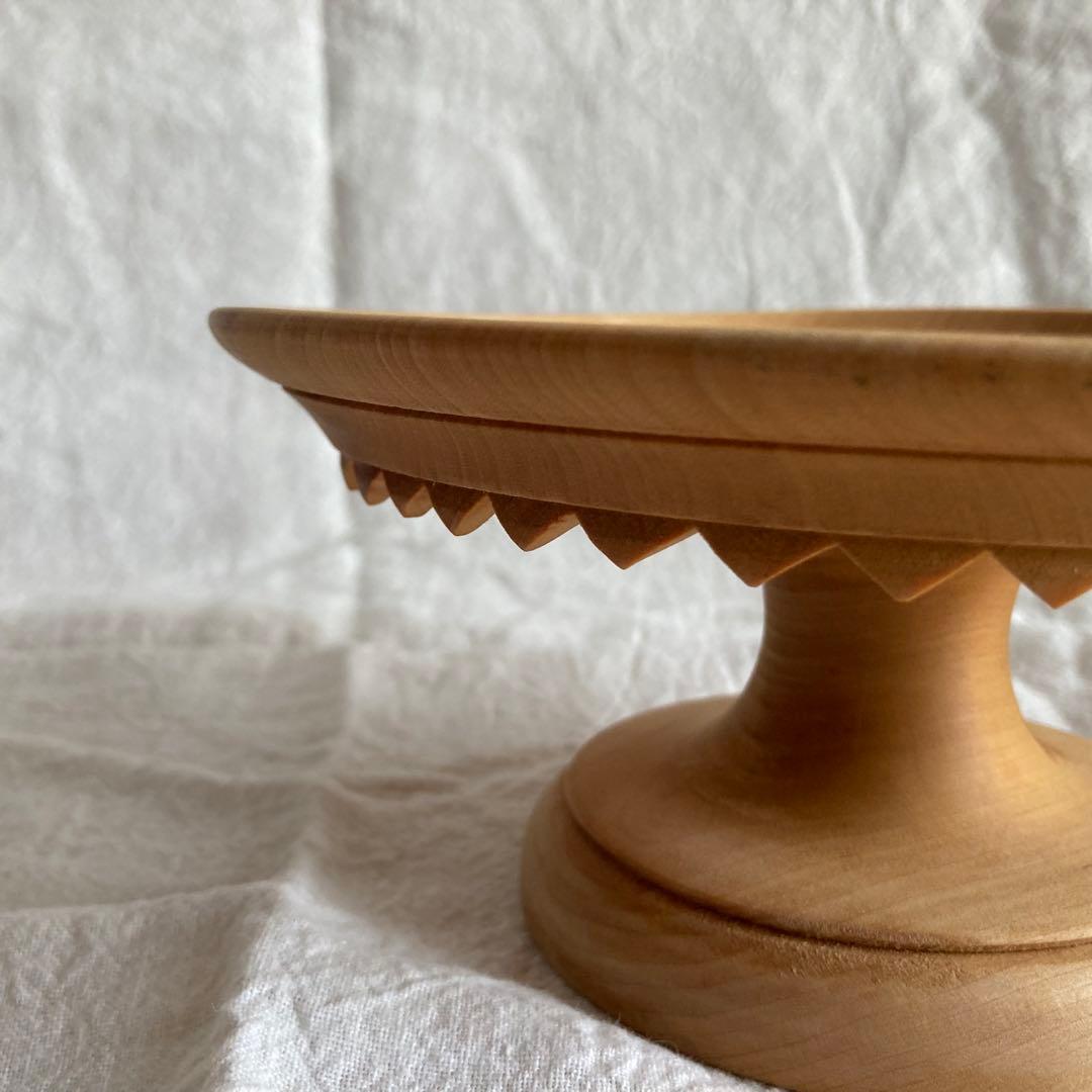 北欧ヴィンテージ　ケーキスタンド　コンポート　木製