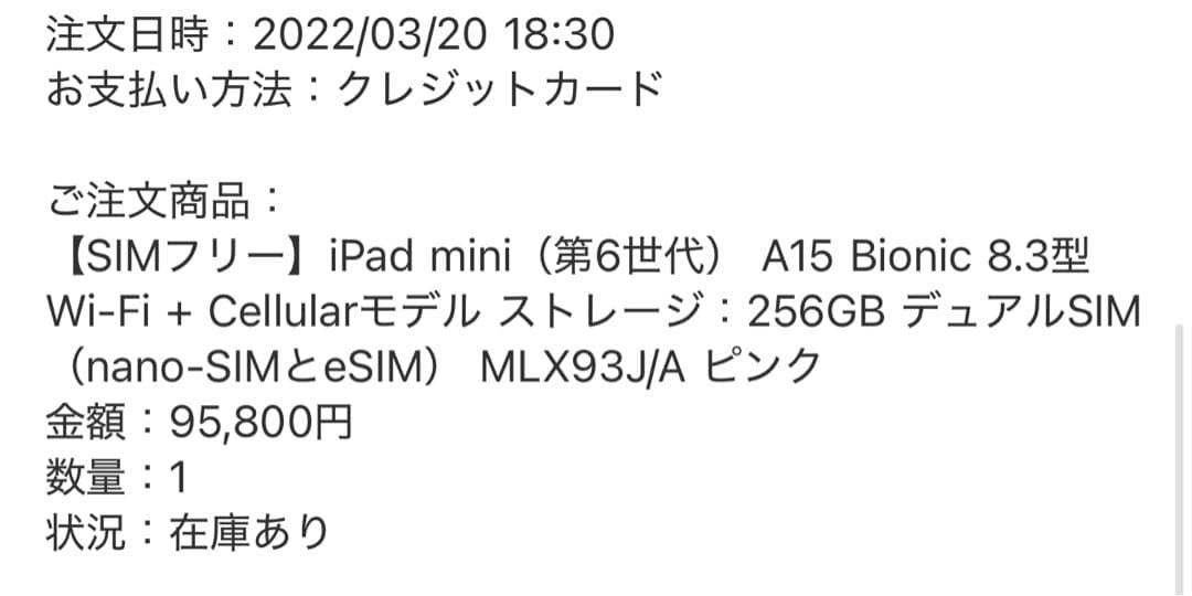 iPad mini 6 256GB セルラー Apple Pencil付