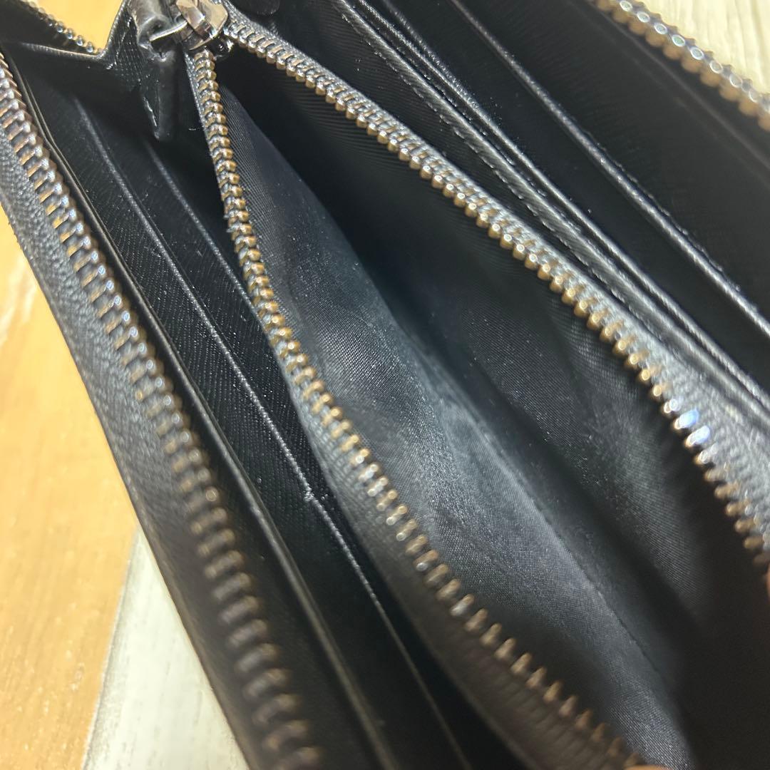 【BLVCK PARIS】ブラックパリ　長財布　ブラック　レザー　ロゴ