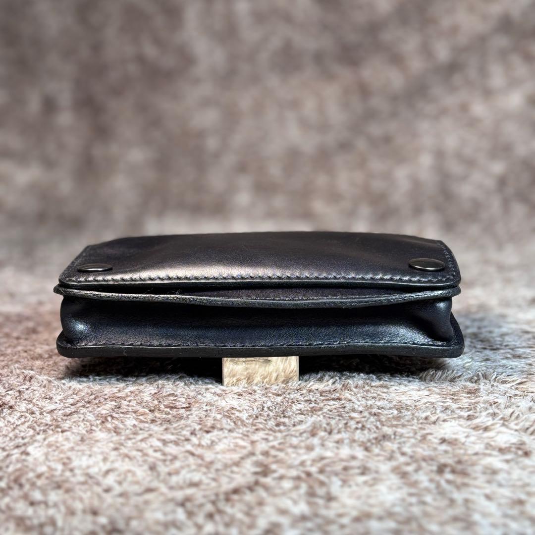 ◎柔らかい二つ折り.スムース革シャグポーチ◎
