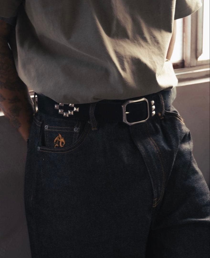 ANTIMID STUDS BELT 超希少 即完売 ブラック シルバー