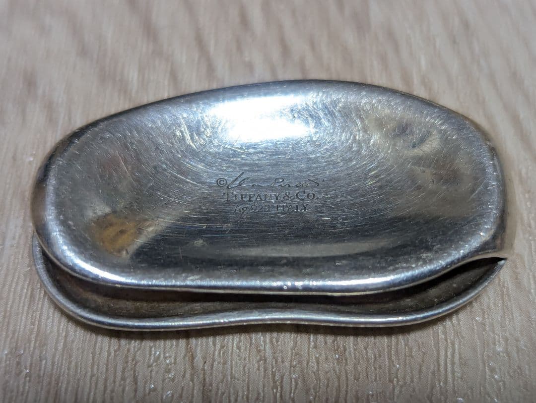 ティファニー　シルバー　ビーン　マネークリップ