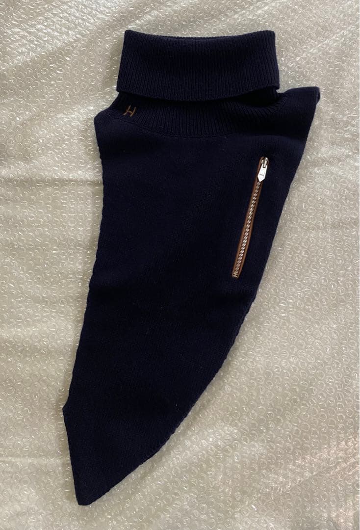 【専用】エルメスネックウォーマー＆Tシャツ　クロスボディ　ネイビー　紺　マリン