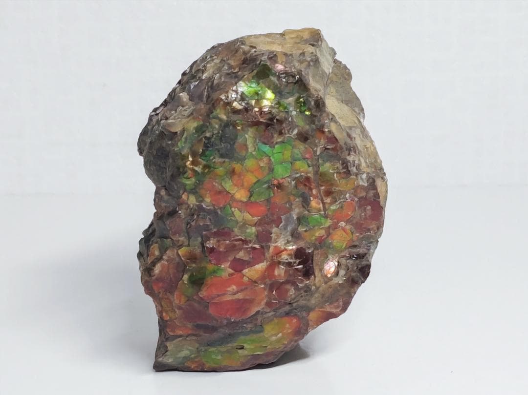 アンモライト 232g 化石 アンモナイト 水晶 鑑賞石 原石 自然石 宝石