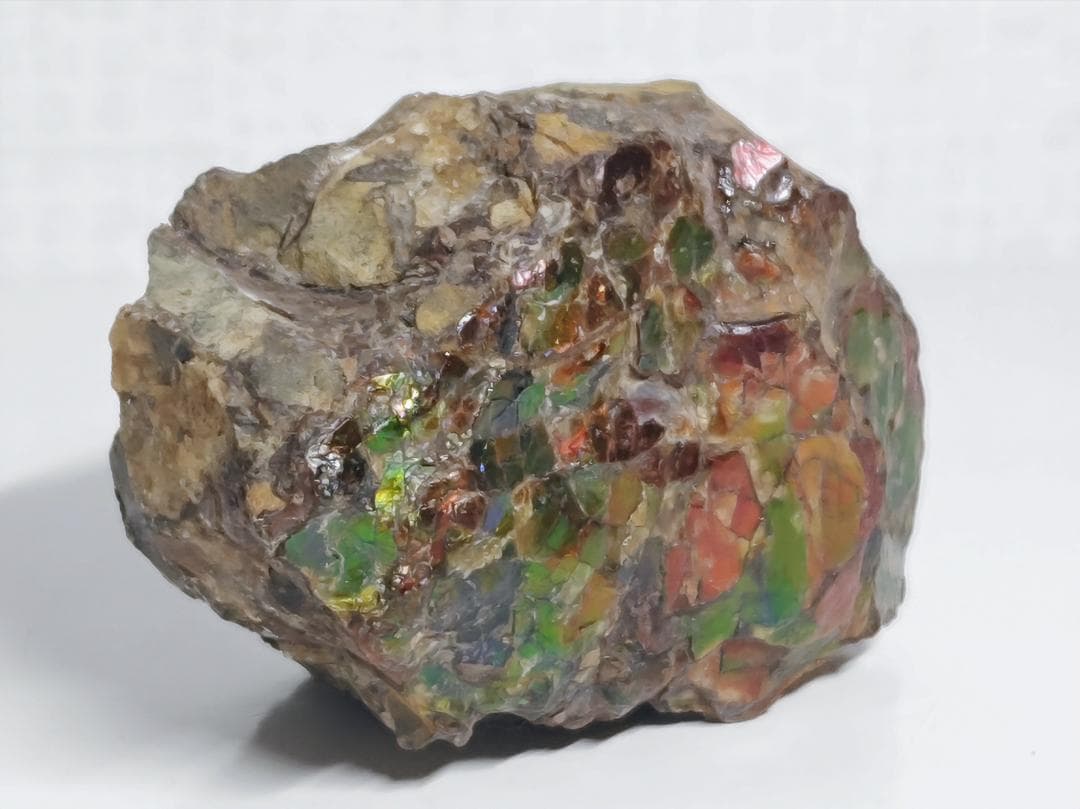 アンモライト 232g 化石 アンモナイト 水晶 鑑賞石 原石 自然石 宝石