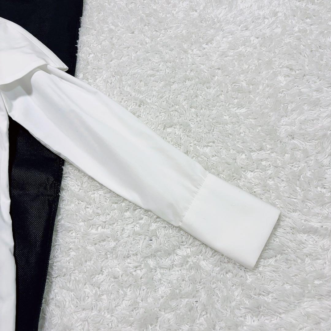 セブンテン ケープ付きパールボタンシャツ ブラウス ホワイト S