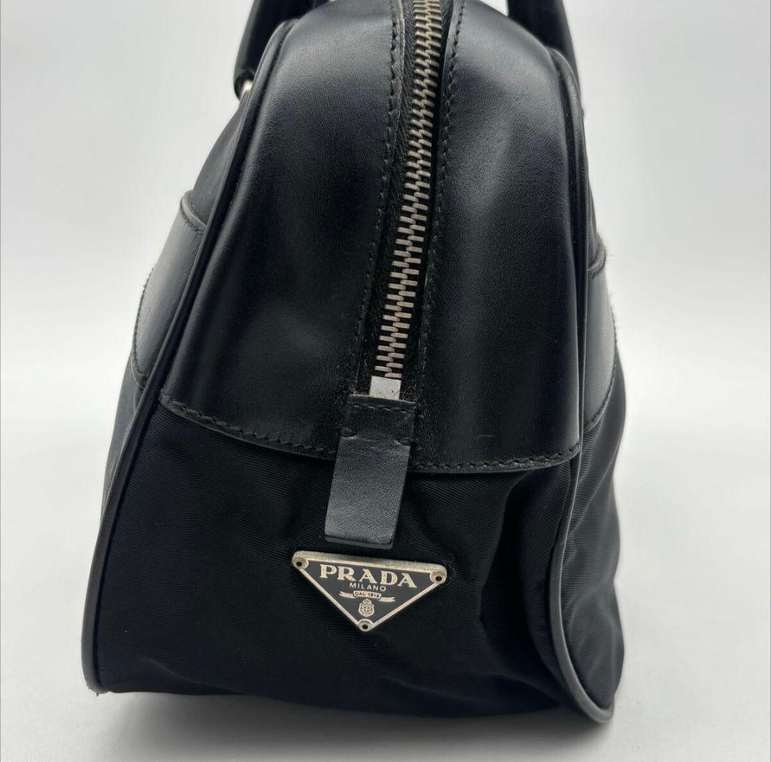 ⭐*️様 PRADA レザー×ナイロン ハンドバッグ