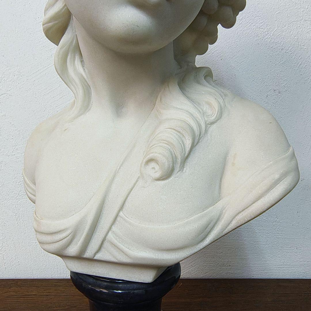 西洋彫刻 大理石 胸像 石像 少女 オブジェ