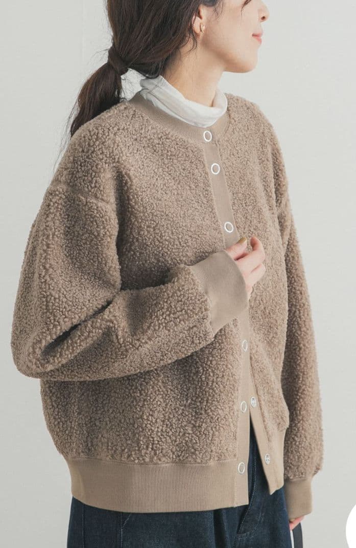 DOORS プードルボアカーデモカ+タートルプルオーバーオフセット