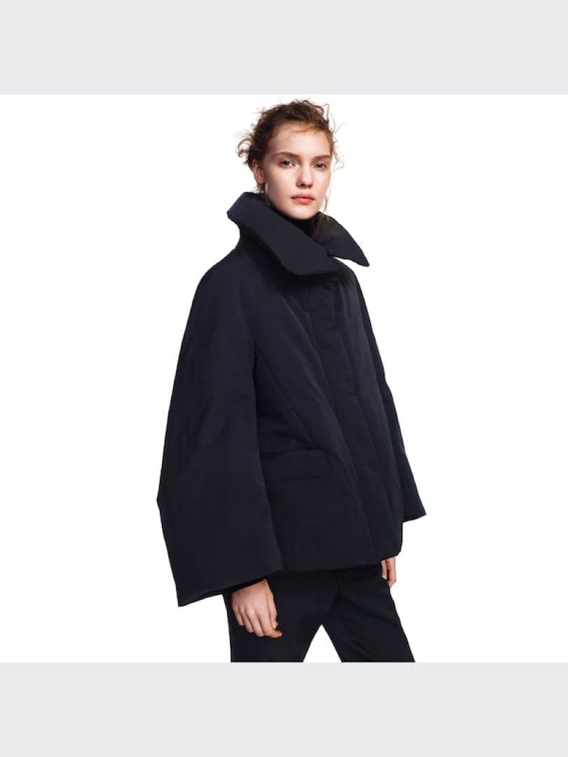 UNIQLO +J ハイブリッドダウンジャケット ネイビー L ジルサンダー