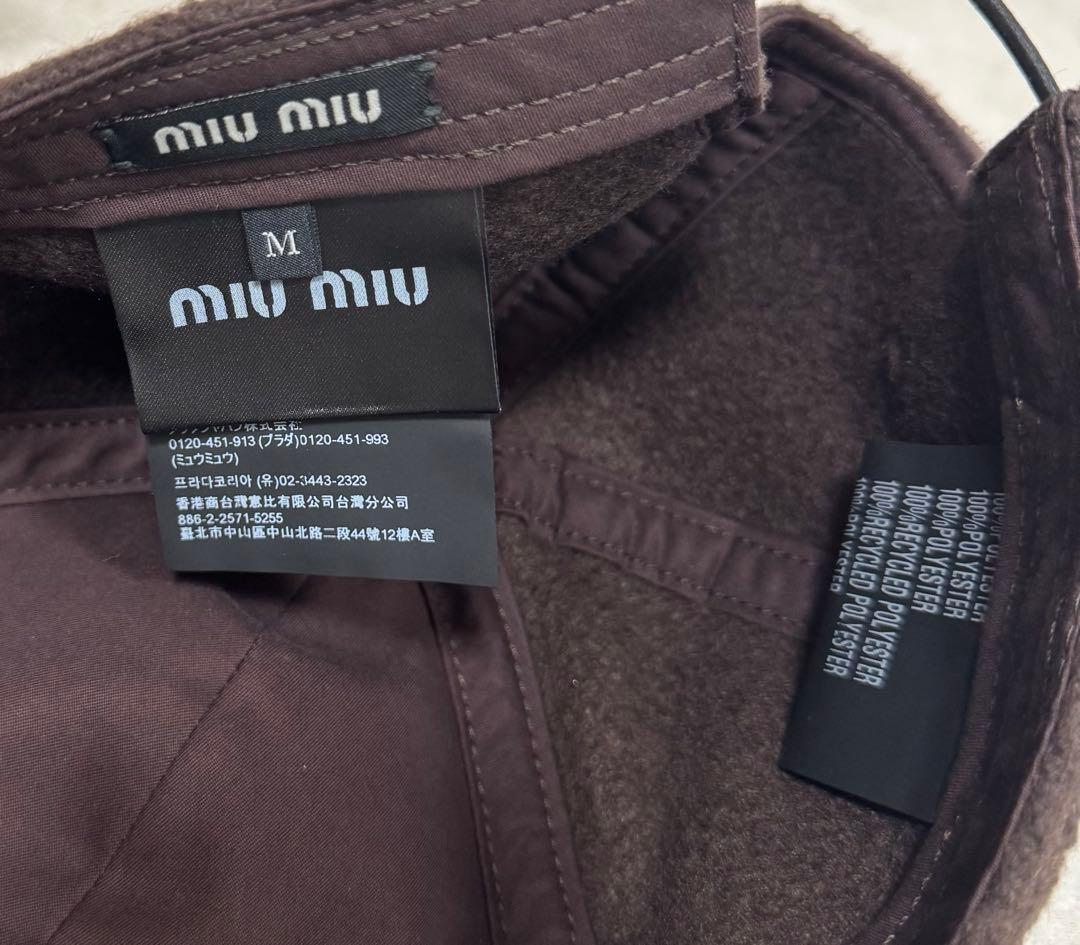 miumiu フリース ベースボールキャップ　M