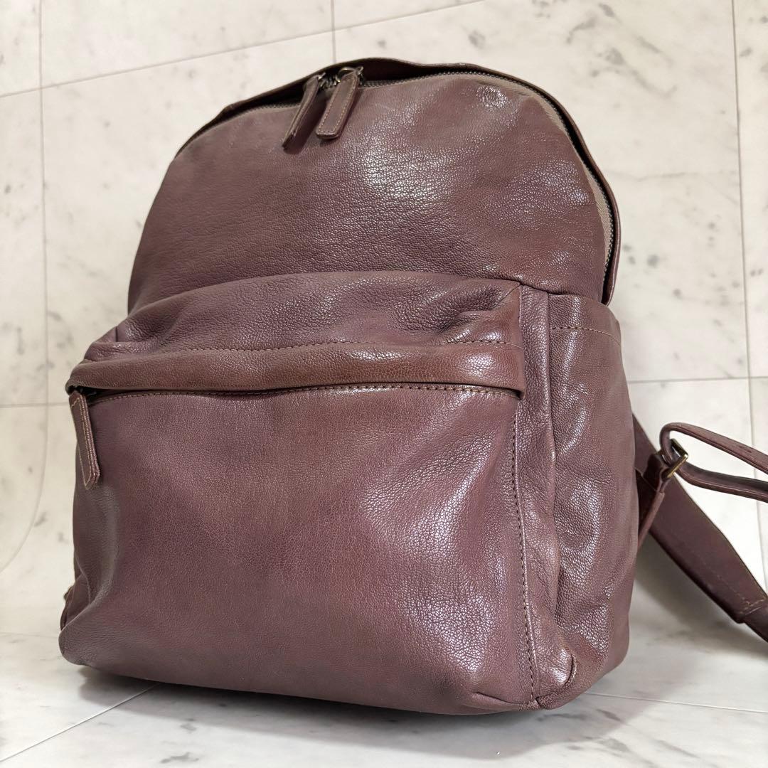 希少✨ ゲンテン ゴートベーシック2層 リュック A4、PC収納 山羊革